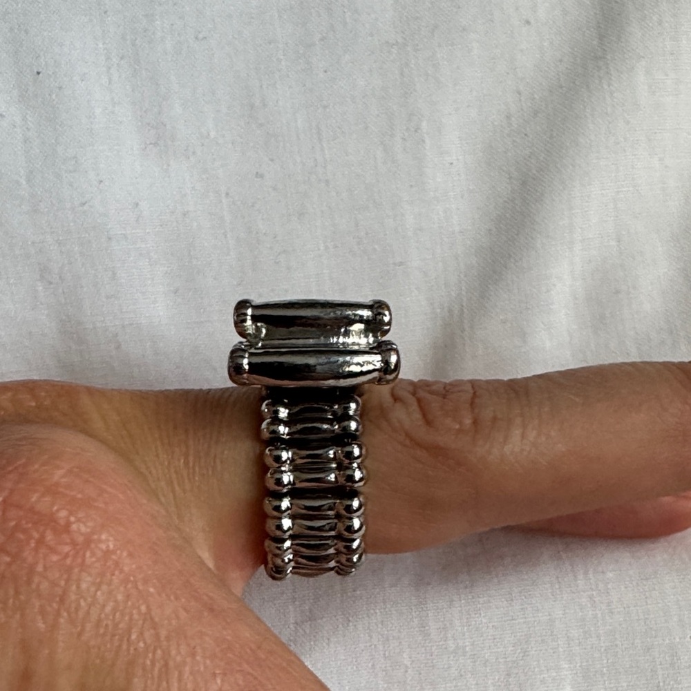 Silver Bow Statement Ring - Picture 2 of 9